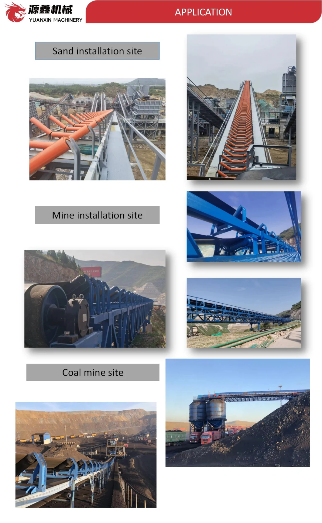 Cema Material Transportation Belt Conveyor Roller Idler Carrier/Impact/Spiral/Screw/Return/Rubber Disc/Troughing/Self